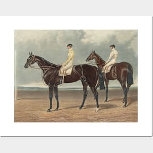 Satirist Rode by W. Scott - The Winner of the Great St. Leger Stakes at Doncaster 1841 by Charles Hunt Posters and Art
